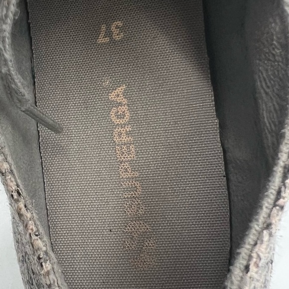 Superga Gray Snake Print Lace Up Sneakers Size 37 Women’s - Picture 2 of 8